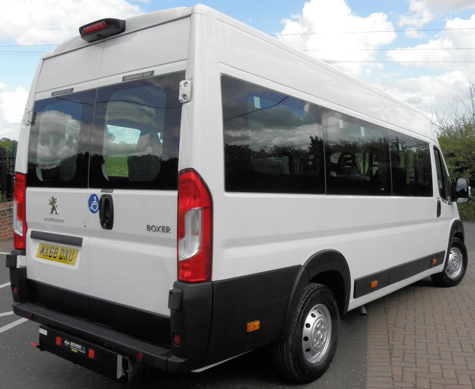 68 REG PEUGEOT BOXER 440 L4H2, EURO 6, AIR CON, MANUAL, 17 SEAT MINIBUS ...