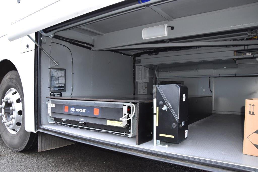 Boxed off wheelchair lift