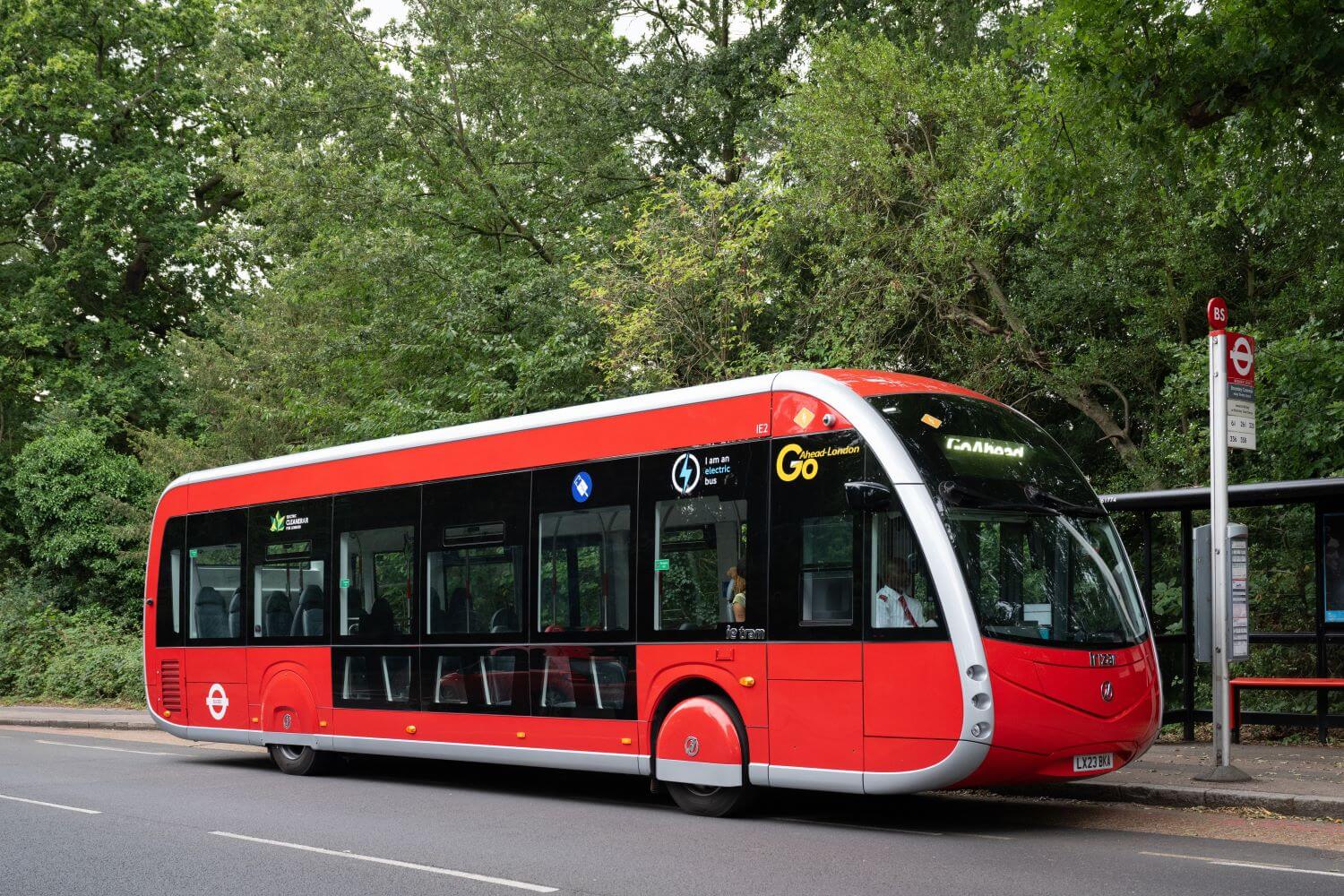 Irizar ie tram buses finally on the road on London 358 service