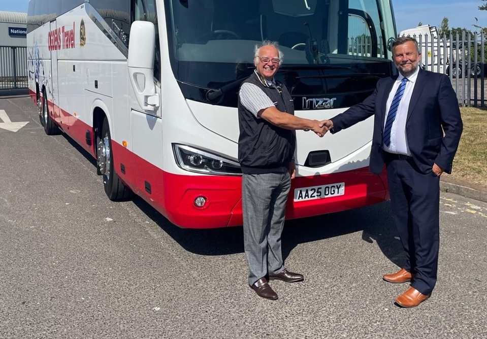 David Ogden Travel takes delivery of a Scania Irizar i6S Efficient