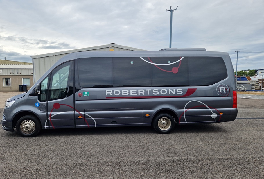 Mercedes-Benz Sprinter Ferqui Sunset for Robertsons of Shetland